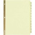 Avery Dennison Avery Laminated Tab Divider, Printed January to December, 8.5"x11", 12 Tabs, Buff/Buff 11307